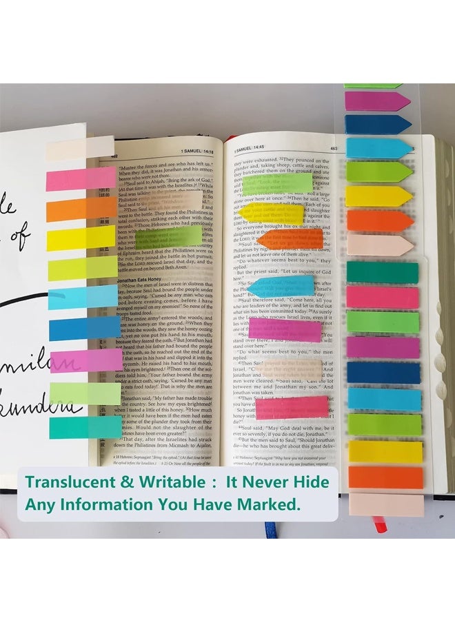 1600PCS Books Tabs for Annotating,Sticky Tabs Clear Sticky Notes, Morandi Page Markers for Notebooks - Image 5