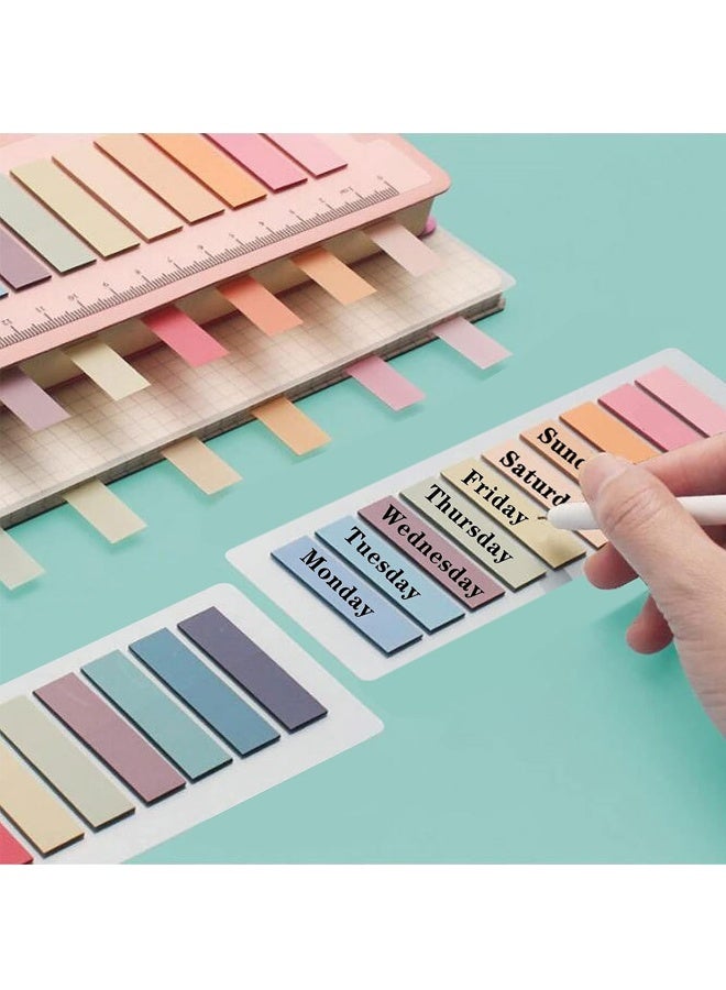 1600PCS Books Tabs for Annotating,Sticky Tabs Clear Sticky Notes, Morandi Page Markers for Notebooks - Image 2