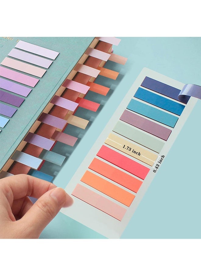 1600PCS Books Tabs for Annotating,Sticky Tabs Clear Sticky Notes, Morandi Page Markers for Notebooks - Image 3