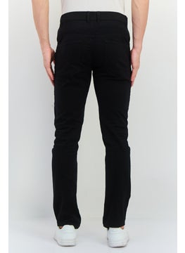 French Connection Men Solid Stretchable Chino Pants, Black  - Image 3