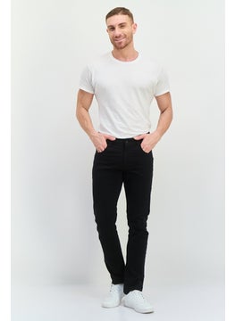 French Connection Men Solid Stretchable Chino Pants, Black  - Image 4