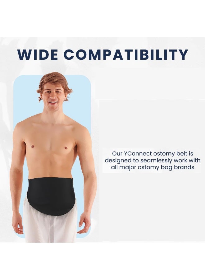 حزام فغرة للرجال والنساء | غطاء كيس فغرة مريح ومخفي مع جيب داخلي | مثالي للرياضة والأنشطة اليومية - Image 5