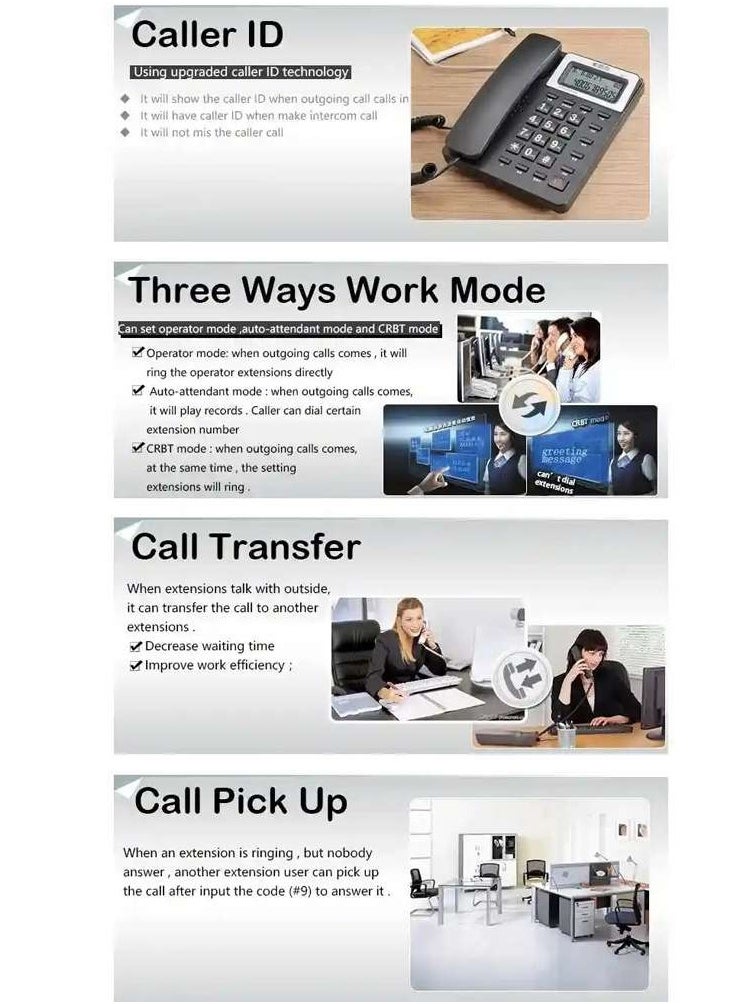 Verimax PABX Telephone System CS416 – 4 CO Lines & 16 Extensions – Business Phone Exchange System for Office & Home Use  - Image 5