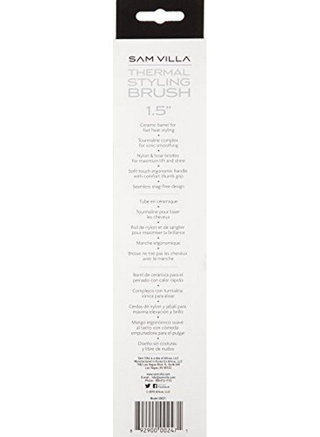 Sam Villa فرشاة شعر دائرية حرارية من النايلون وشعيرات الخنزير المميزة - Image 5
