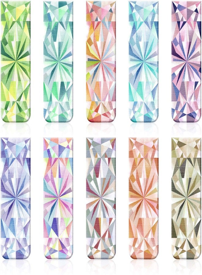 Zonon 10 Pieces Magnetic Bookmarks Magnet Page Markers Kaleidoscope Bookmarks Clips for Students Reading, Planners, Journals, Books - Image 1
