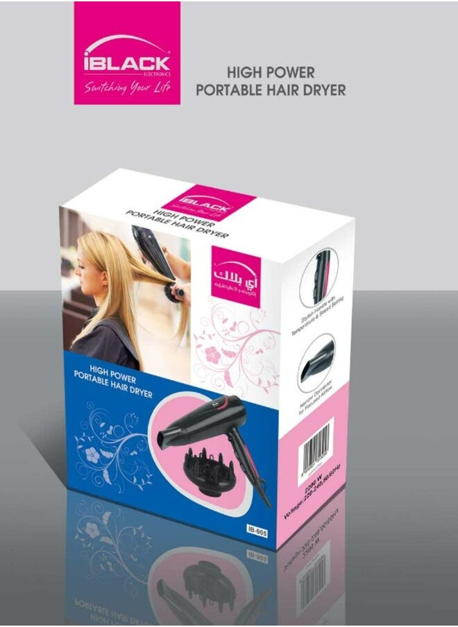 High Power Portable Hair Dryer IB-905 - pzsku/ZA295F83FFAC85D50E8B7Z/45/_/1701271469/54964caf-dce3-485c-92cd-e932047f78dd