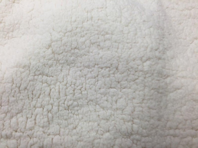 CottonFry Solid Fabric Cloth For Baby Photoshoot,Soft Toys Making,Art And Craft,Dresses,Jackets,Decoration Etc-1 Meter Length And 60+ Inch Pana(1M,White Sherpa) - Image 3