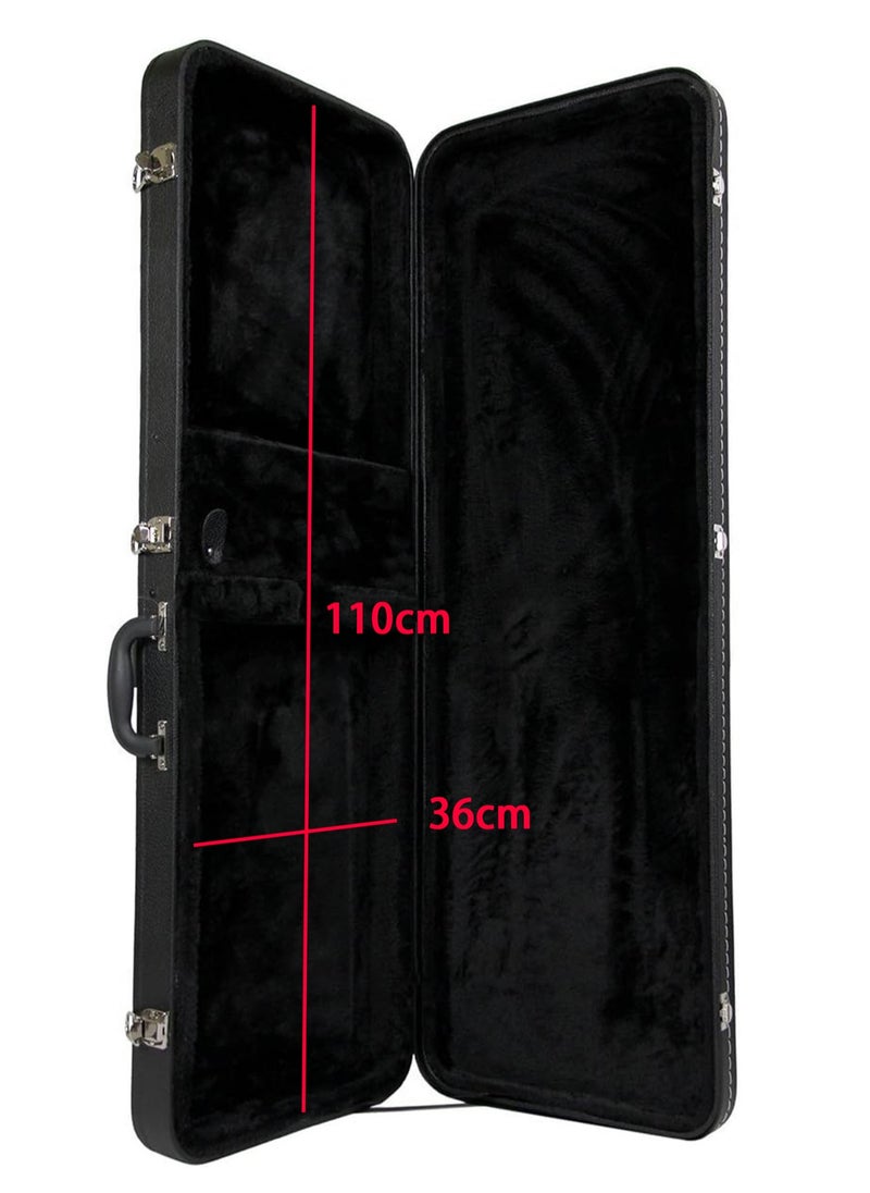 Generic Electric Guitar Hard Case, Hard-Shell for Standard Electric Guitars, Rectangle Standard for 39-Inch Electric Guitars Protective Carrying Case with Lock Latch Padding  - Image 4