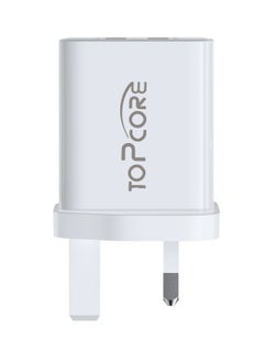 توب كور محول طاقة USB من نوع A بقوة 20 واط وتقنية PD 3.0: يوفر شحناً فعّالاً وسريعًا للأجهزة المتوافقة. يشمل محول الطاقة الحائطي وكابل بطول 1 متر مع شاحن سريع للهواتف بواجهة USB-A.  - Image 3