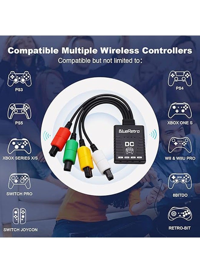 General RetroScaler SEGA Dreamcast Wireless Controller Adapter - SEGA Dreamcast compatible with PS3/PS4/PS5, Xbox One S, Series X/S, Switch Pro Bluetooth controllers  - Image 2