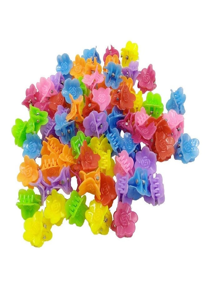 Glamyou Baby Girls Small Cute Hair Hook Candy Color Hair Flower Clip Kids Hairpin Hair Accessories Multicolor (10-PCS) - Image 2
