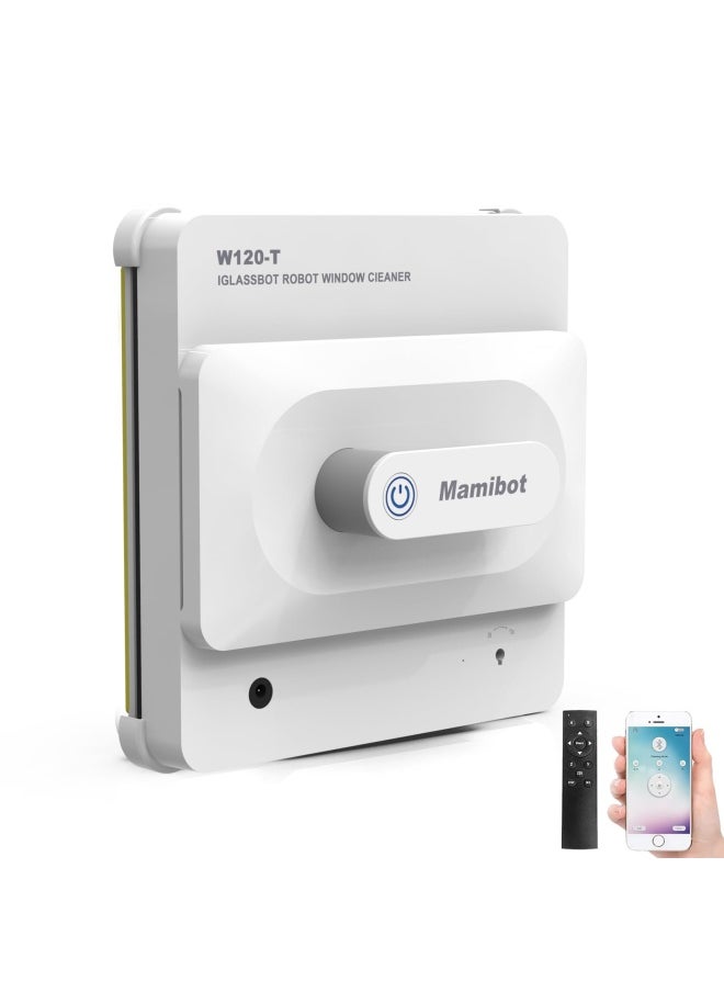 Mamibot - W120-T Window Cleaning Robot Vacuum with iGLASSBOT APP Remote ControlRobotic Vacuum Cleaner for Windows GlassTilesBathroom Cleaning - Image 1