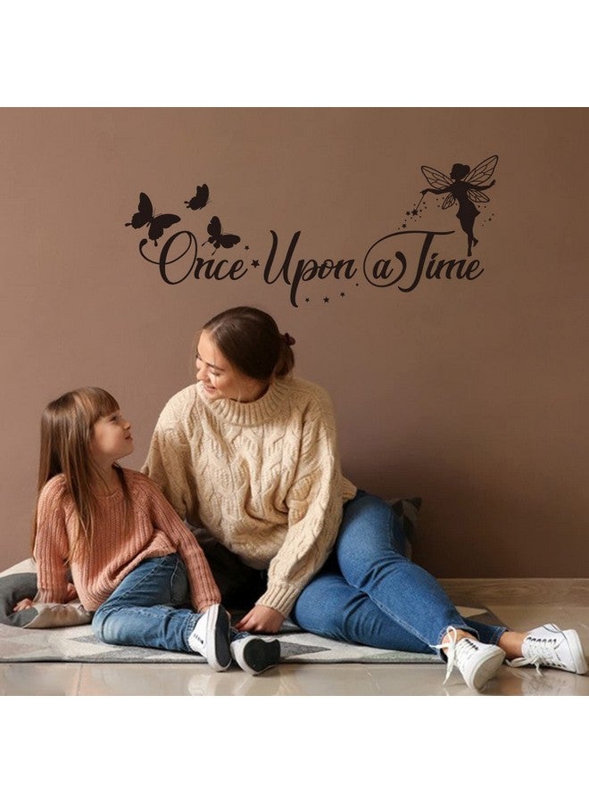 SUPERDANT Fairy Wall Decals Fairy Tale Wall Stickers Once Upon a Time Quote Wallpaper Home Decor Vinyl Self-Adhesive Sticker for Kids Room Nursery Living Room Bedroom Classroom Decoration - Image 5