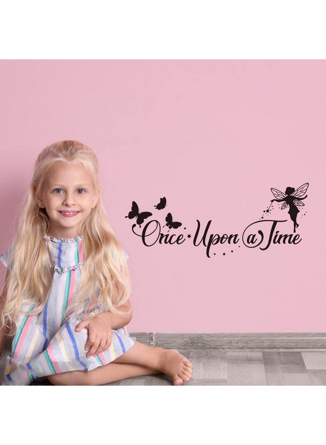 SUPERDANT Fairy Wall Decals Fairy Tale Wall Stickers Once Upon a Time Quote Wallpaper Home Decor Vinyl Self-Adhesive Sticker for Kids Room Nursery Living Room Bedroom Classroom Decoration - Image 4