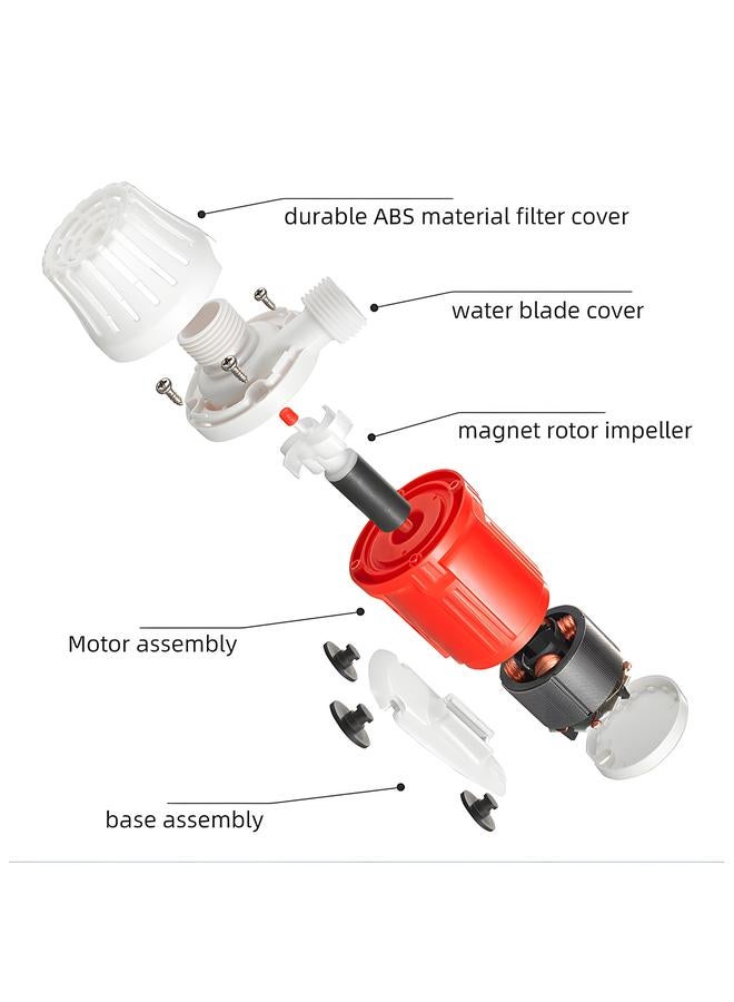 Thoraya DC24V Submersible Pump 25W Ultra Silent Solar Brushless Hydroponic Water Pump for Fish Tank Aquarium Landscaping  - Image 5