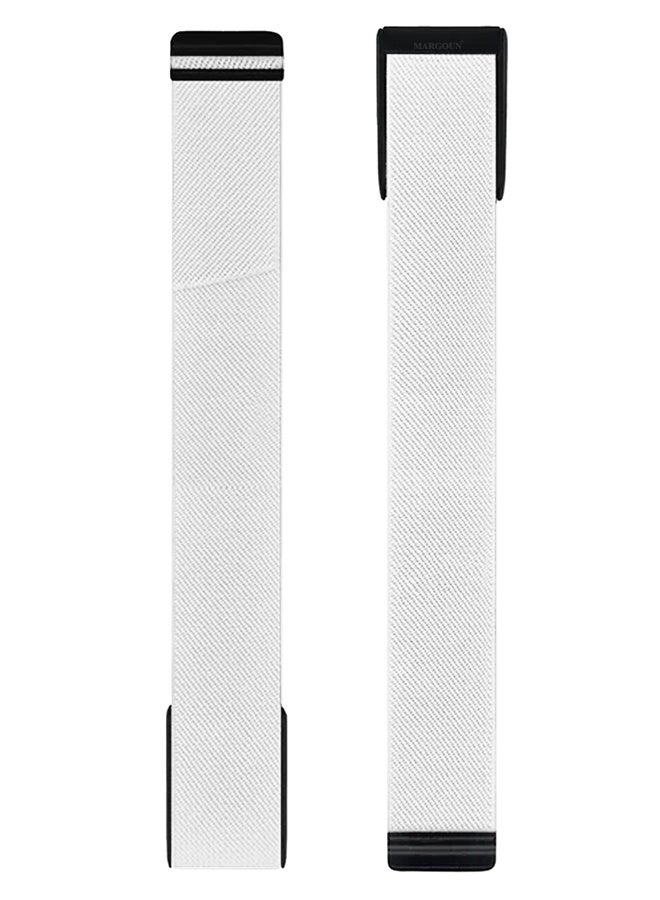 CATANES Premium Adjustable Nylon Strap for WHOOP 5 – Lightweight & Breathable Replacement Band - White - Image 3