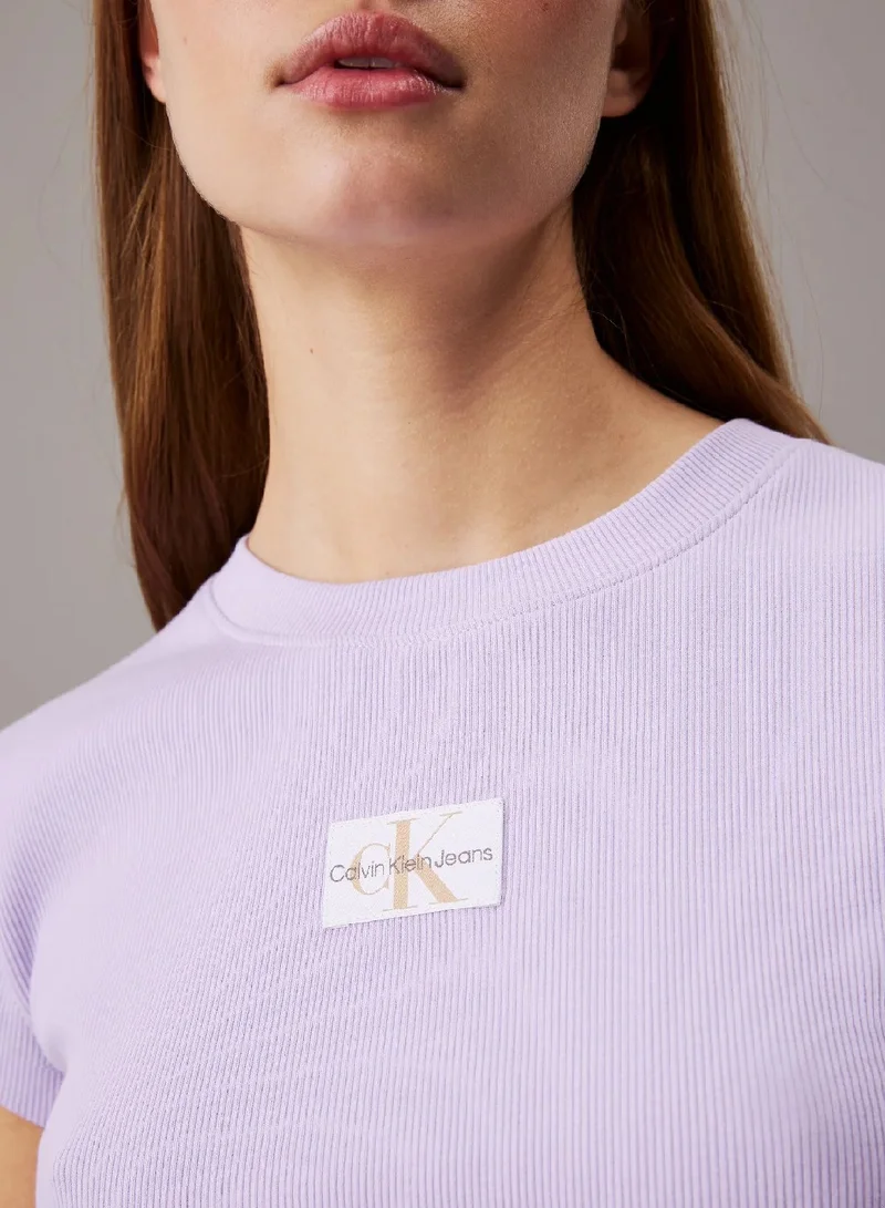 Calvin Klein Jeans Slim Ribbed Cotton T-shirt