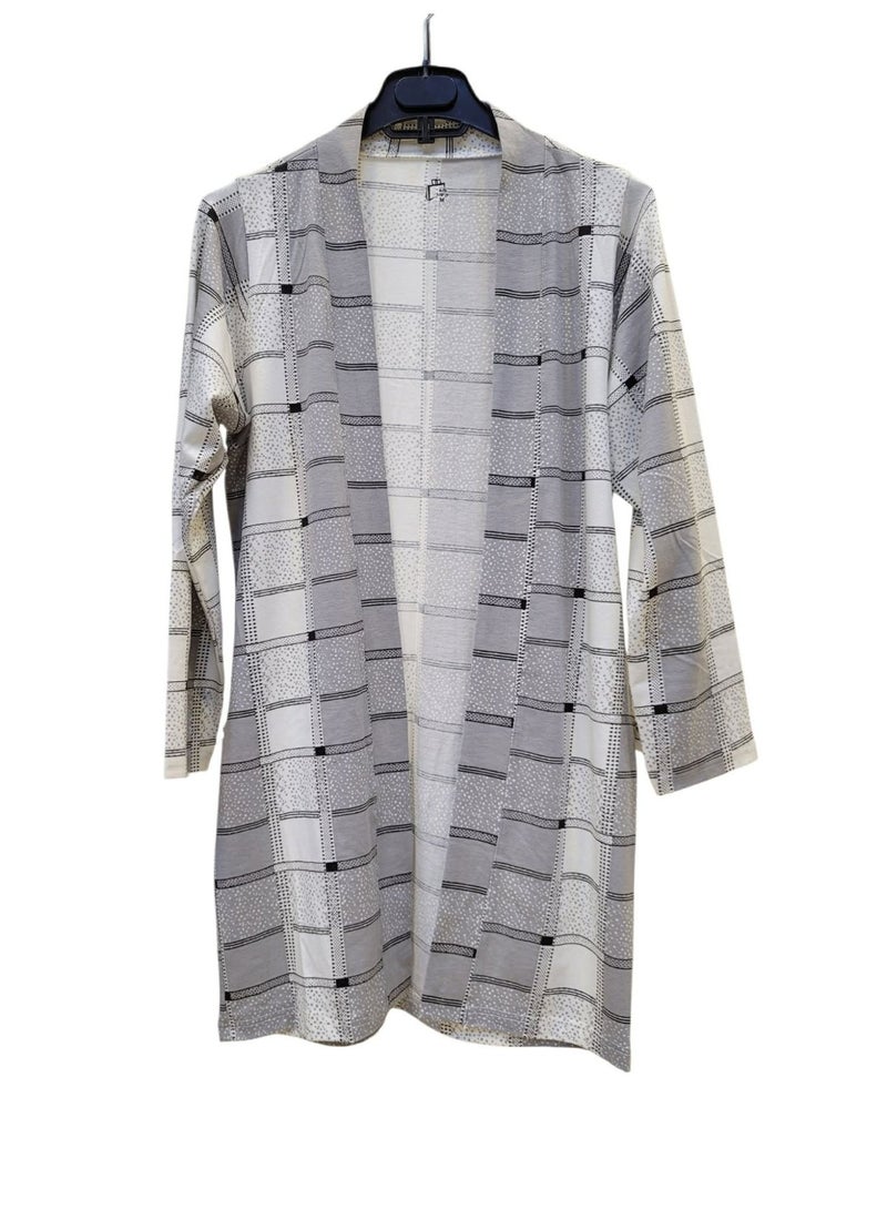 cotton women printed nightwear robe - Image 1