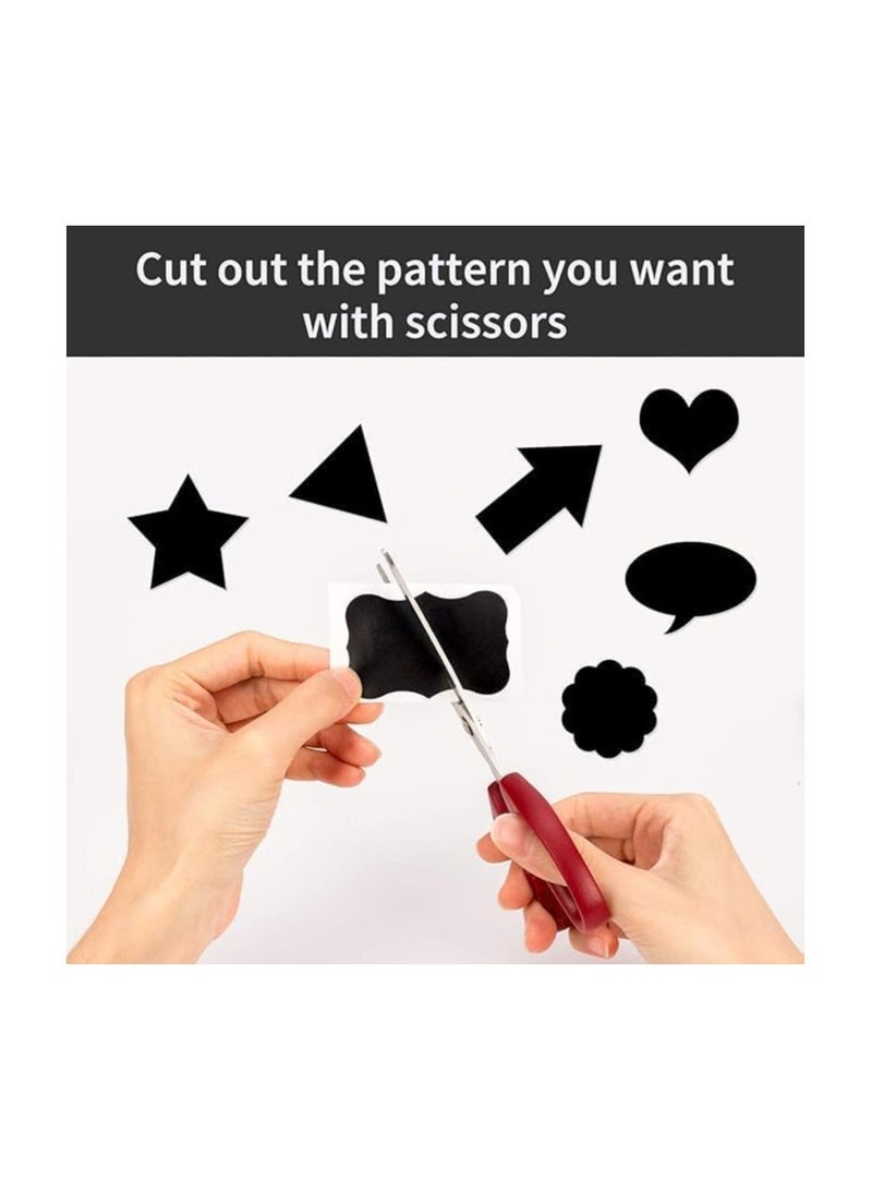 Spaceshoop Reusable Chalkboard Stickers with One Liquid Chalk Pen for Jars  and Organize Your Home Kitchen 200 LABEL - Image 4