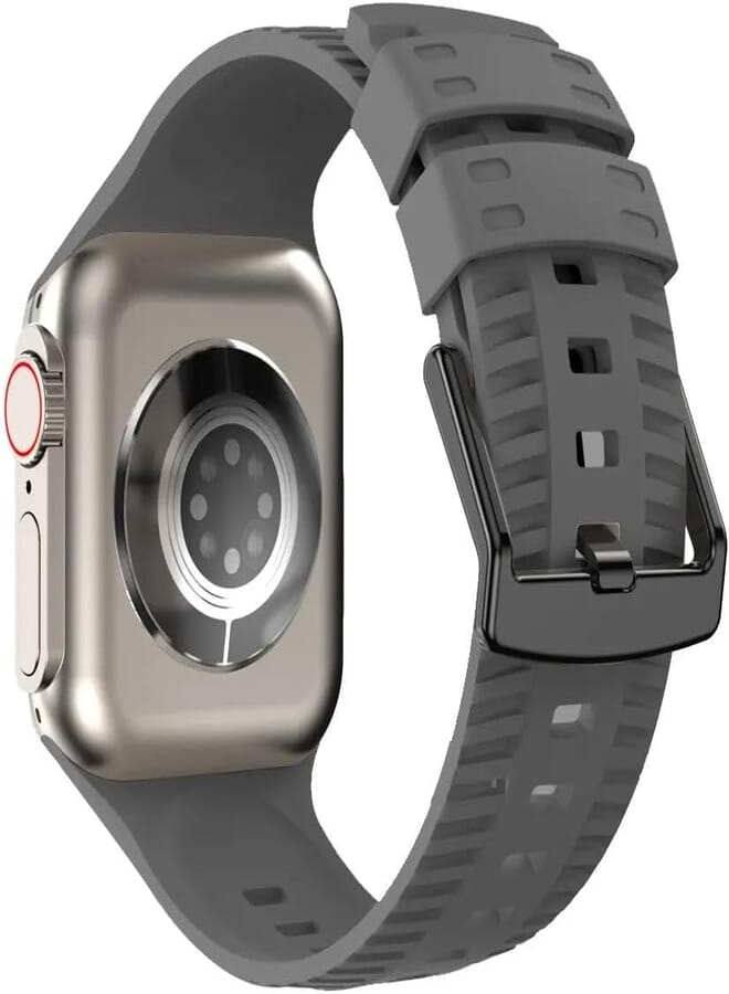 Next Store Sport Band Compatible with iWatch Series 1/2/3/4/5/6/7/8/9-Ultra-2 42mm 44mm 45mm 49mm, Durable Soft Silicone Sport Strap