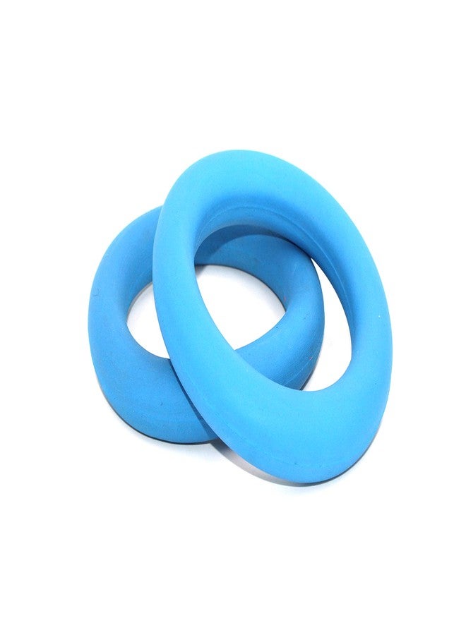 X ron Tennikoit Ring Sponge Filled 2 Pcs 6.5 Inches Diameter Playing Tennikoit Ring, Tennis Ring, Rubber Frisbee (Blue) 2 Pcs - Image 1