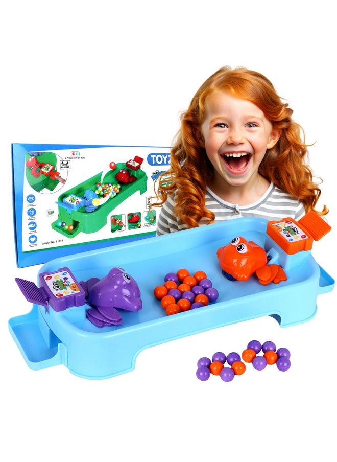 Toy Zone TOY ZONE Frog Eat Beans Game-2 Players|Eat The Beans|Hungry Frog Game for Kids|Multiplayer Games|Game for 2 Players|Board Game  - Image 1