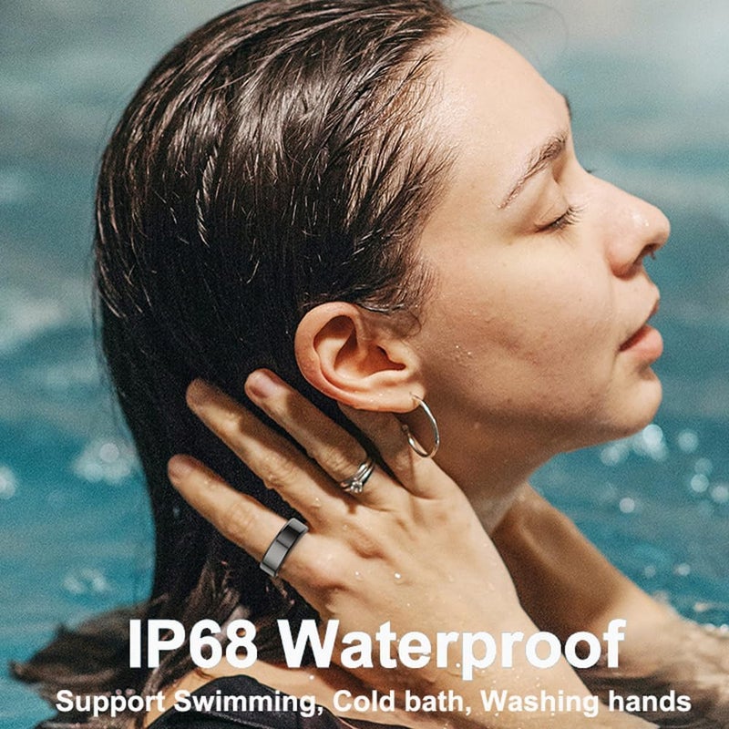 حلقة اللياقة البدنية تتبع الخواتم الصحية مراقبة معدل ضربات القلب حلقة النوم مقياس خطوات السعرات الحرارية خطوة العداد حلقة اللياقة البدنية المقاومة للماء - Image 5