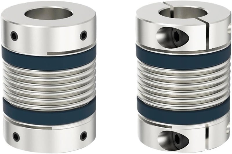 Shaft Coupling LB D32L42/48 Bellows Flexible Motor Coupler Aluminium High Elasticity Universal Joint 3D Printer Cardan(LB-D-D32L42-12X12) - Image 1