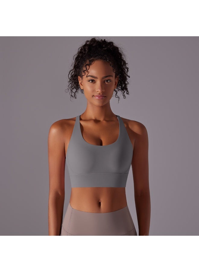 Top Women Bra Cropped Bralette Gym Yoga Sports Bra Cross  Back Female Bra Breathable Top Women's Underwear - Image 2