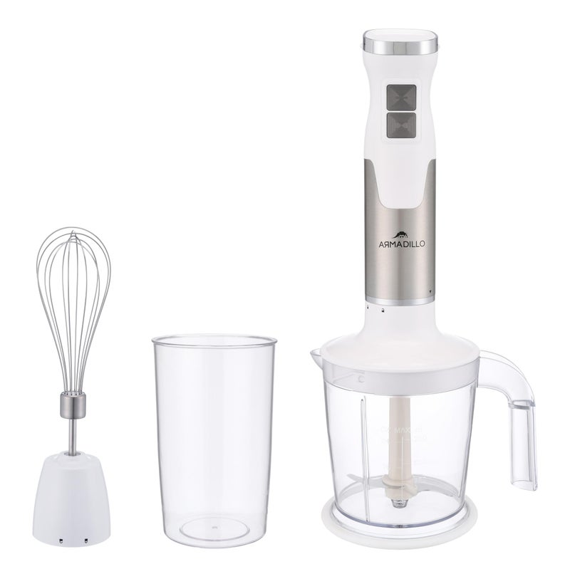 Armadillo Hand Blender Multi Function - 1000Watt - Stainless - White - Image 1