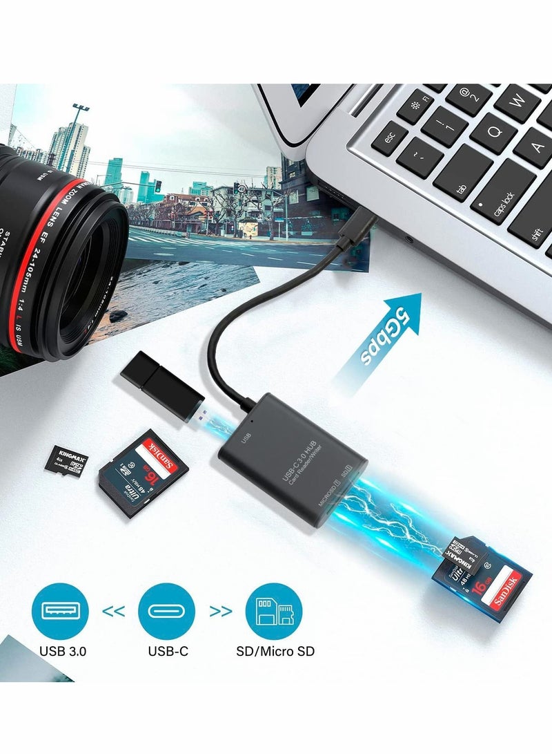 Y&D SD Card Reader, USB-C to or Micro Adapter and USB 3.0 Port - Image 5