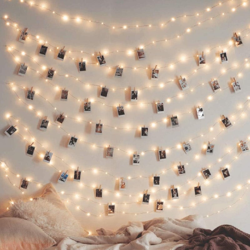ANJAYLIA Star String Lights for Bedroom 20Ft 40LED with Remote, Waterproof 8 Modes Battery Powered Warm White Fairy Lights for Christmas Birthday Wedding Indoor Outdoor Decor - Image 2