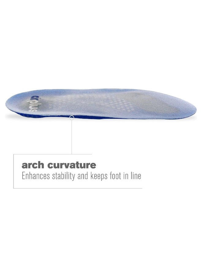 airplus Gel Orthotic 3/4 Length Comfort And Stability Shoe Insoles Blue And Red  - Image 4