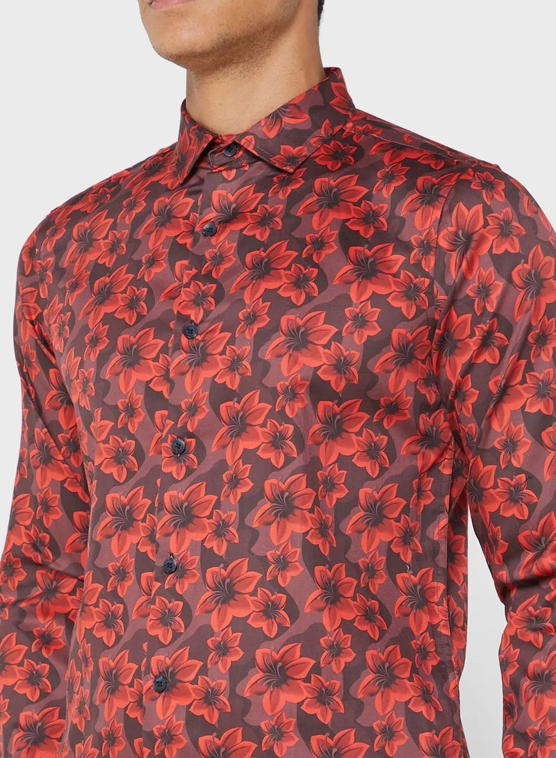 Robert Wood Cutway Collar Regular Full Sleeve