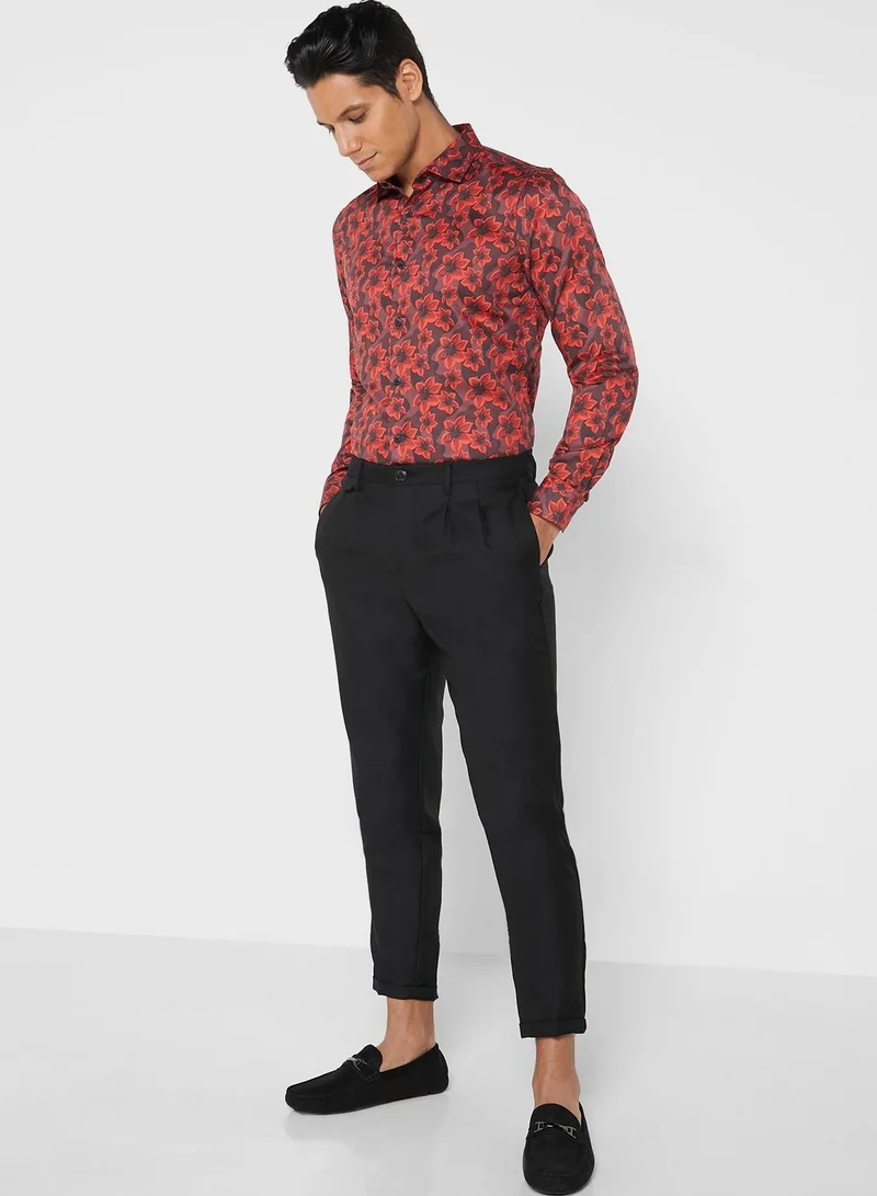 Robert Wood Cutway Collar Regular Full Sleeve