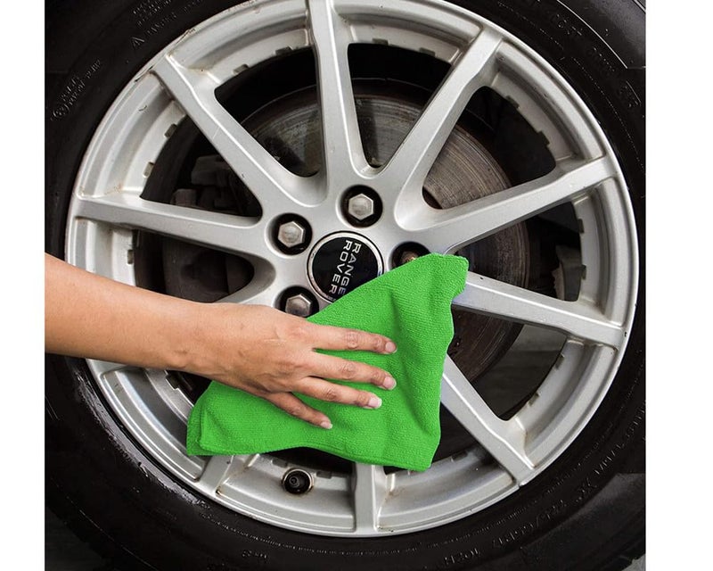 Auto E-Shopping Microfiber Car Cleaning Multicolor Cloth Towel Pack of 4 Piece 40x40 500 GSM for Car Bike Cleaning Polishing Washing & Detailing - Image 5