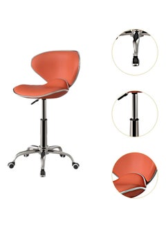 DubaiGallery Modern Kitchen Barstool Bar Chairs Round Velvet Seat with Backrest and Metal Legs, Breakfast Dining Stool for Kitchen Counter Comfy Bar Stool 1 Piece  - Image 2