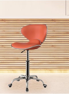 DubaiGallery Modern Kitchen Barstool Bar Chairs Round Velvet Seat with Backrest and Metal Legs, Breakfast Dining Stool for Kitchen Counter Comfy Bar Stool 1 Piece  - Image 3