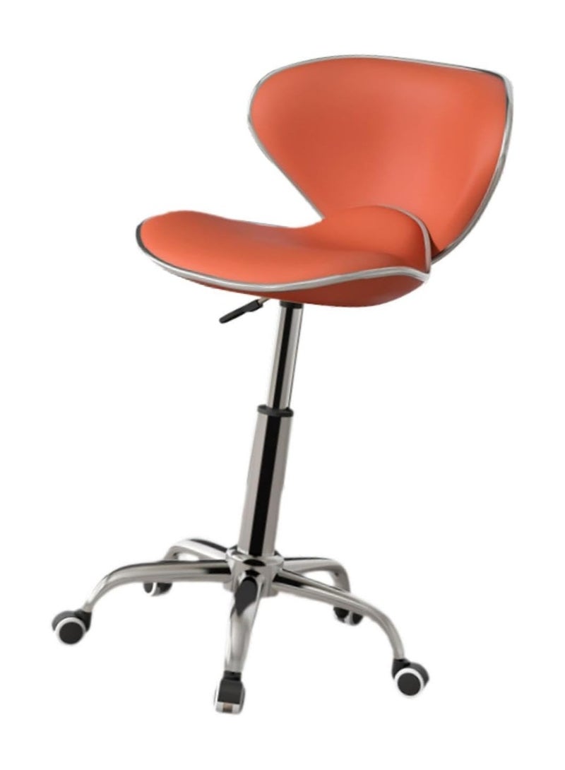 DubaiGallery Modern Kitchen Barstool Bar Chairs Round Velvet Seat with Backrest and Metal Legs, Breakfast Dining Stool for Kitchen Counter Comfy Bar Stool 1 Piece - Image 4