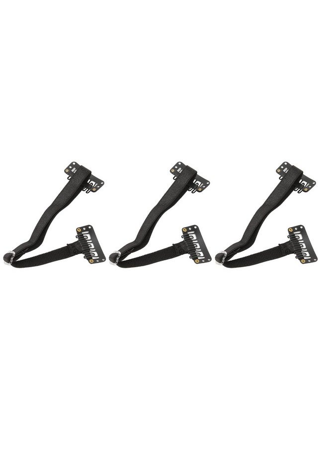 HURRISE - 3 Pcs Face Lift Tape Bandreusable Portable Adjustable Elastic Face Stretching Strap With Clips For Women Beauty - Image 1