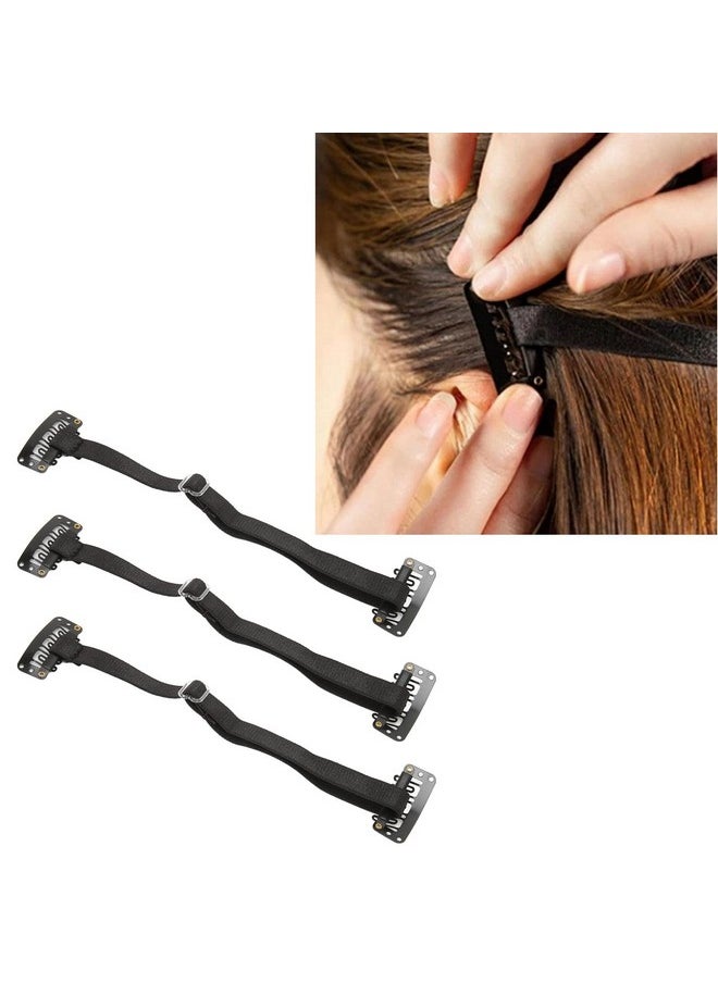 HURRISE - 3 Pcs Face Lift Tape Bandreusable Portable Adjustable Elastic Face Stretching Strap With Clips For Women Beauty - Image 1