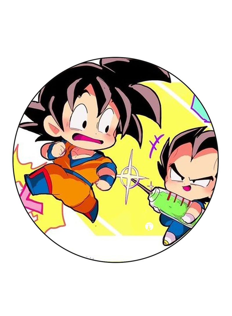 The Anime Dragon Ball Printed Mouse Pad Round  Multicolour