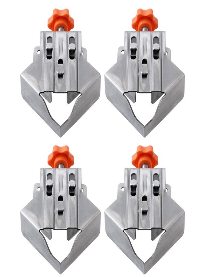 Bewinner 4PCS Corner Clamps for Woodworking, 90 Degree Adjustable Swing Jaw Right Angle Clamps, Single Handle Corner Clamp Set for DIY Projects with Stainless Steel Construction - Image 1