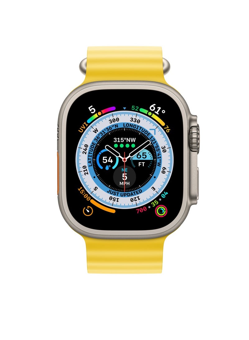 Soft Silicone Ocean Band Compatible With Apple Watch Ultra Band 49mm,45mm,44mm,42mm for Men And Women High-Quality Adjustable Bands - Image 3