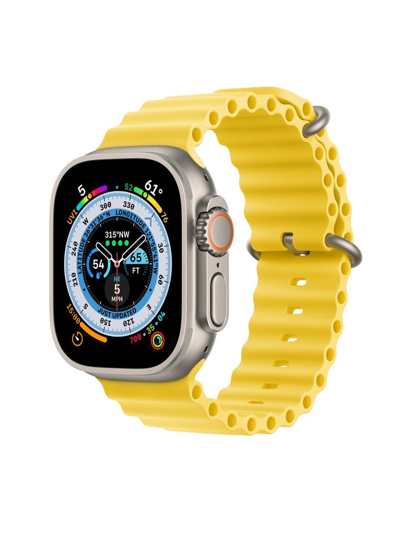 Soft Silicone Ocean Band Compatible With Apple Watch Ultra Band 49mm,45mm,44mm,42mm for Men And Women High-Quality Adjustable Bands - Image 2