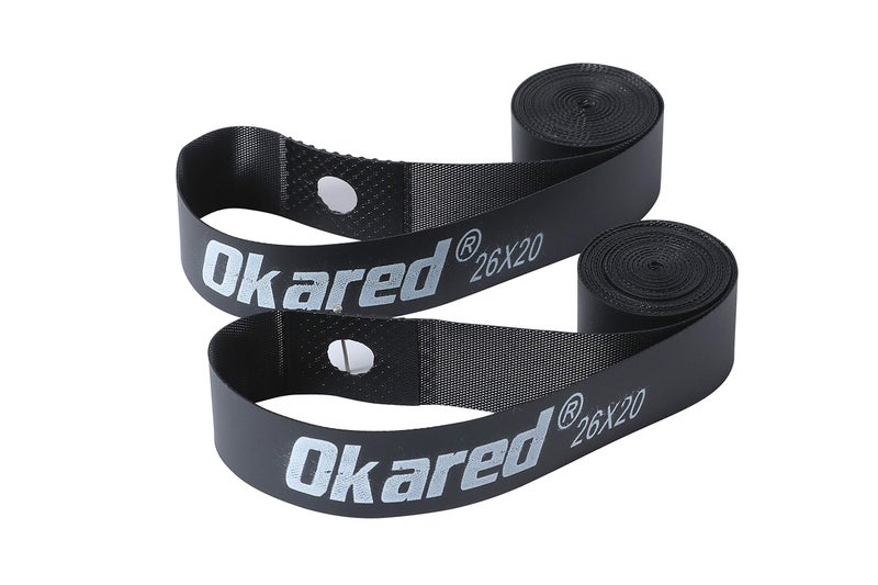 Okared 2PCS Bicycle Rim Strip 26'' /Bicycle Tire Liner/Bicycle Inner Tube Pad Rim Liner/Inner Tube Tyre Guard Cushion Pad Protector - Image 1