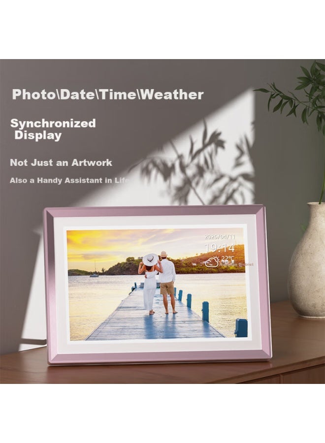 Arzopa 10.1 Inch Digital Electronic Photo Frame Smart Cloud Frame Touch Screen Display Photos Videos Desktop/Wall Mountable D10 Rose Gold Holiday Gift Recommendation - Image 2