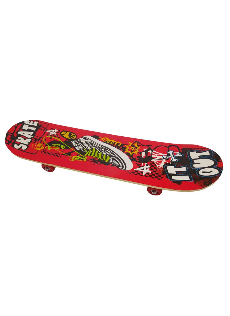 Generic - Skateboard By FunZz Size 79 X 20 Cm,Double Kick Concave Skate Board, Complete Skate Board Wood Outdoor Sports Longboards for Teens Adults Beginners Girls Boys Kids - Image 1