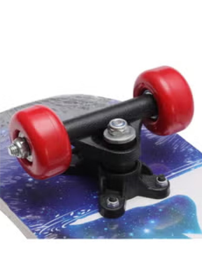 Generic - Skateboard By FunZz Size 79 X 20 Cm,Double Kick Concave Skate Board, Complete Skate Board Wood Outdoor Sports Longboards for Teens Adults Beginners Girls Boys Kids - Image 1