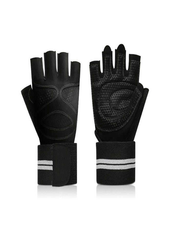 serveuttam Weightlifting Gloves - 19 inch Wrist Wrap Support for Workout, WOD, Weightlifting, Gym Workout & Powerlifting - Silicone Padding, No Calluses - Best for Men & Women Who Love Weight Lifting - Image 1